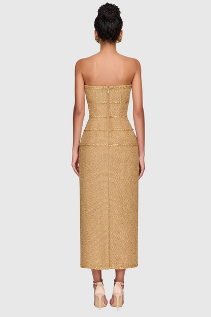 Elborno Gold Sequin Embellished Jacket