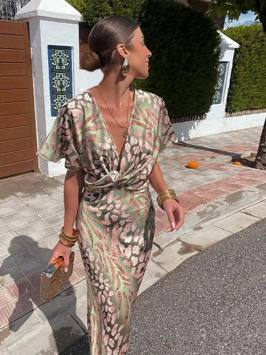 Sylvia | Copper Midi Dress