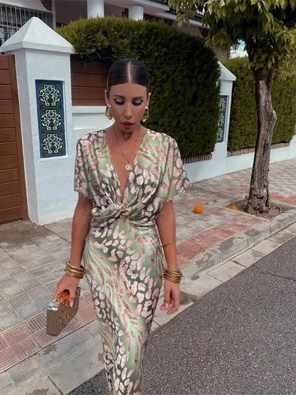 Sylvia | Copper Midi Dress
