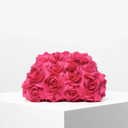 Elegant Rose Wedding Party Clutch Wristlet