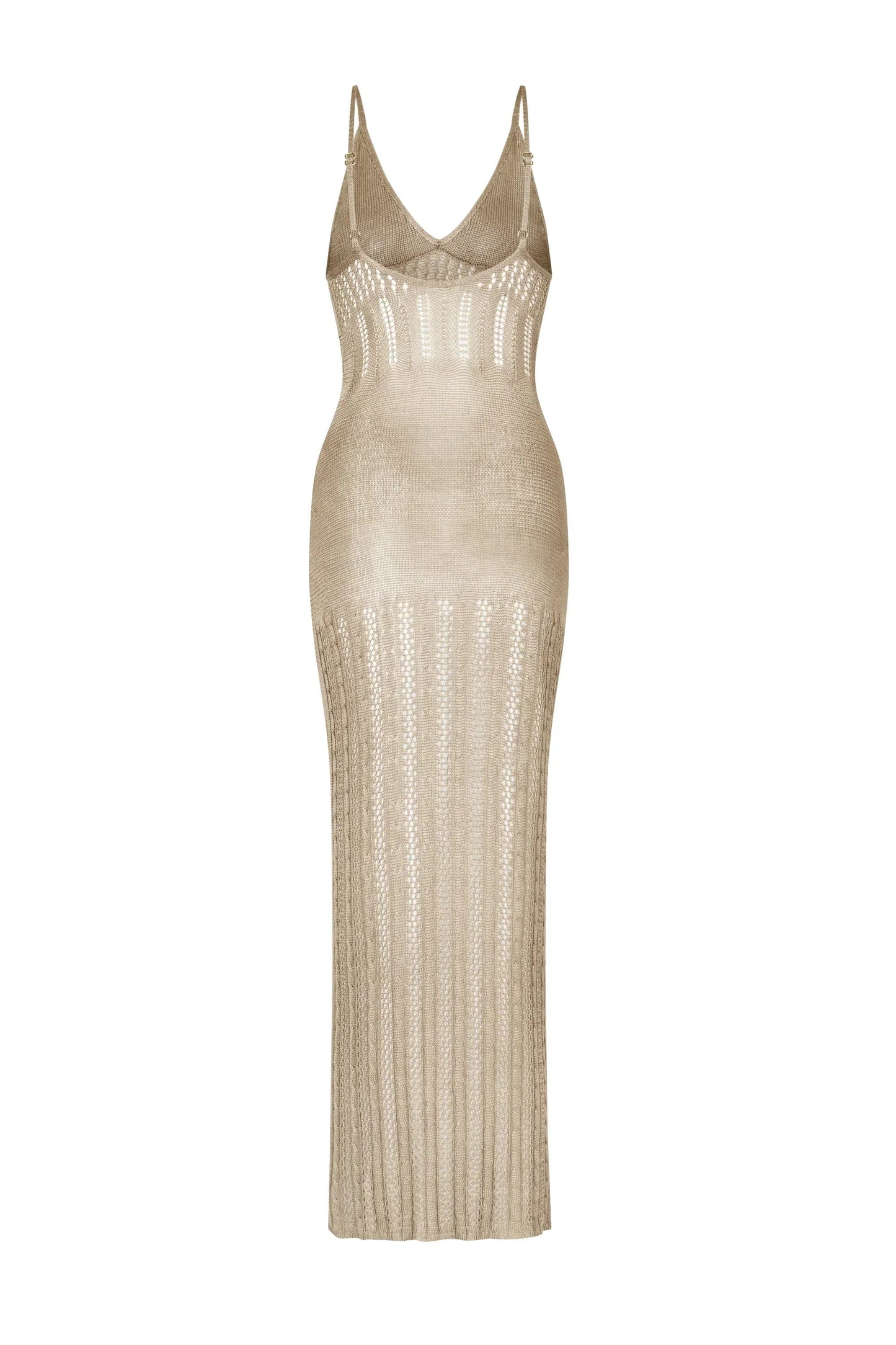 Elegant Lightweight Beach Dress for Women with Side Split and Open Back – Stylish Summer Cover-Up