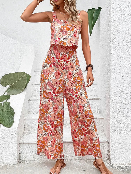 Lydia | Floral Wide-leg Jumpsuit