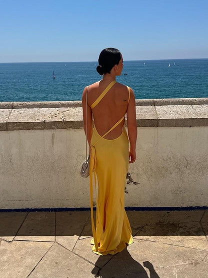 Caroline | Backless Maxi Dress