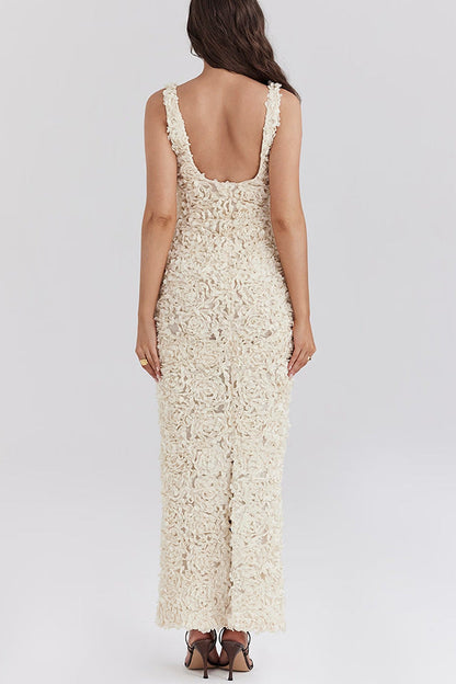 Lyra | Floral Backless Maxi Dress