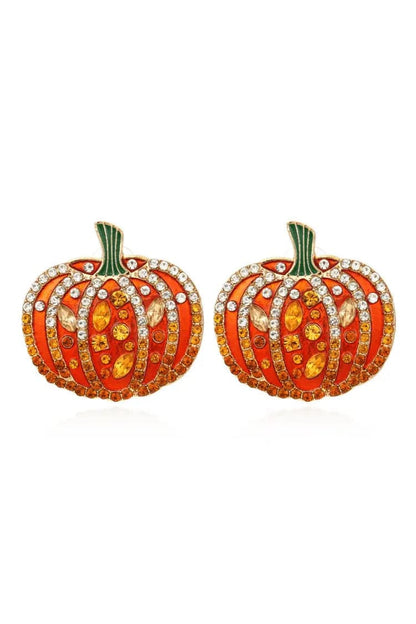 Emery Halloween Pumpkin Earrings