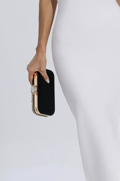 Emmie Green Diamond Embellished Bag