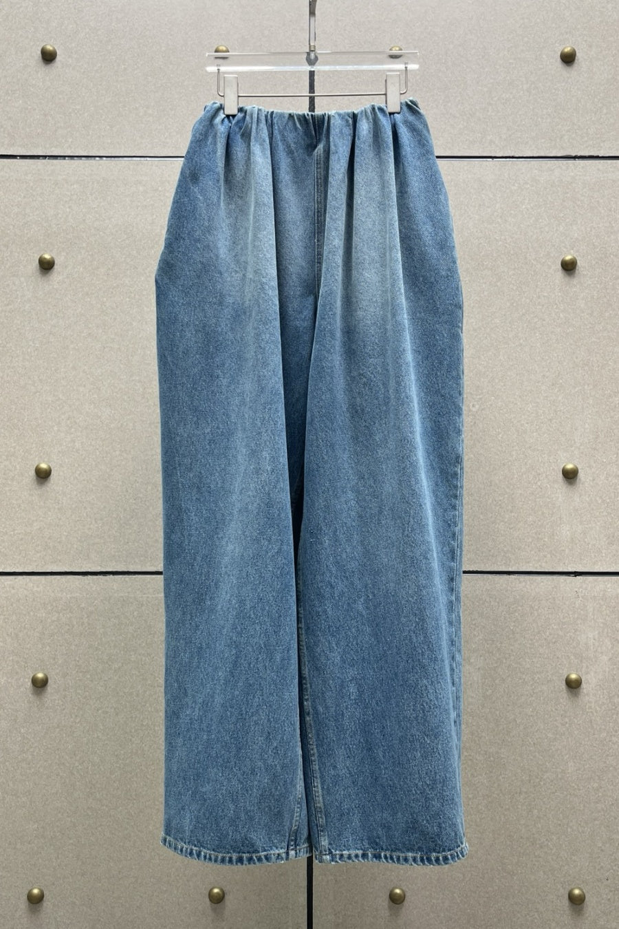 Emryn Ruched Wide-leg Jeans