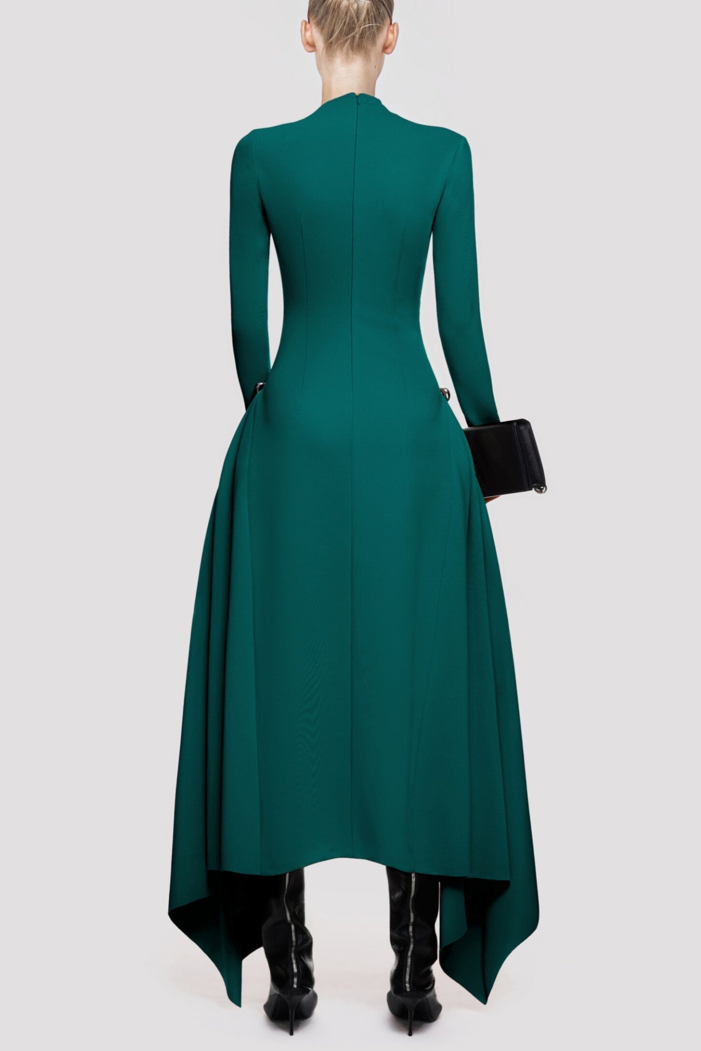 Eorkone Symmetric Draped Maxi Dress - Green