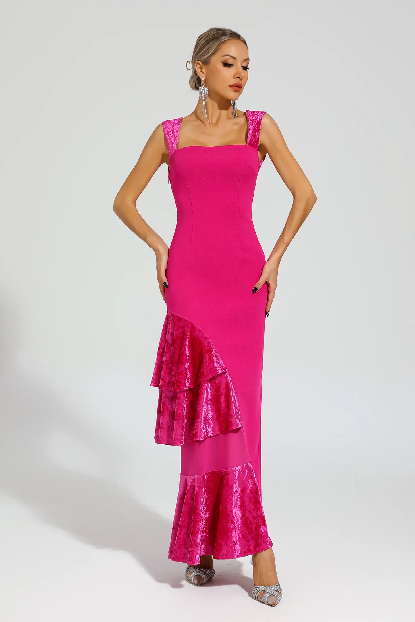 Erica Rose Red Bandage Slip Dress