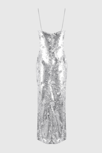 Ericka Floral Sequin Maxi Dress