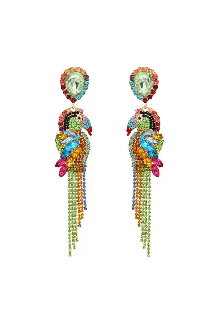 Everleigh Parrot Diamante Earrings