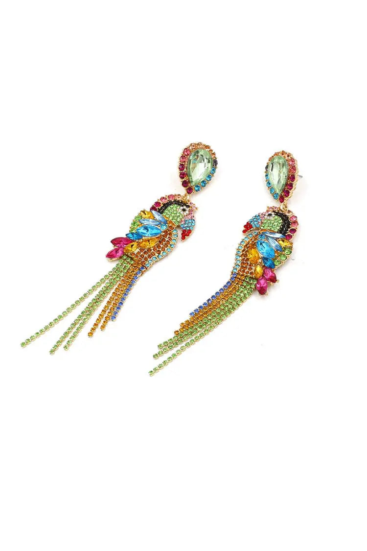 Everleigh Parrot Diamante Earrings