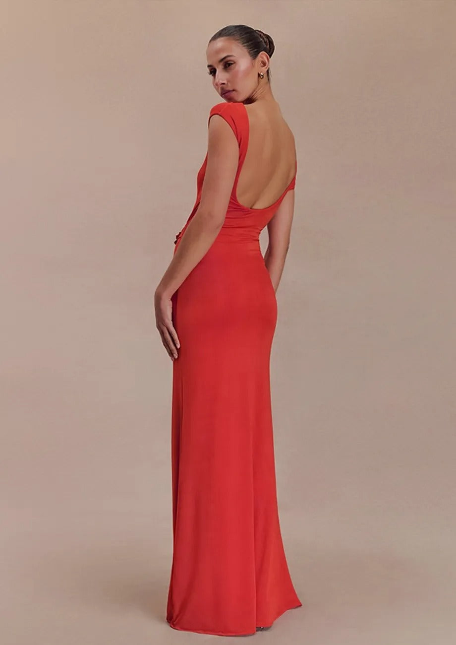 Sheath Cut-out Maxi Dress