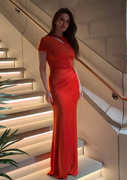 Sheath Cut-out Maxi Dress
