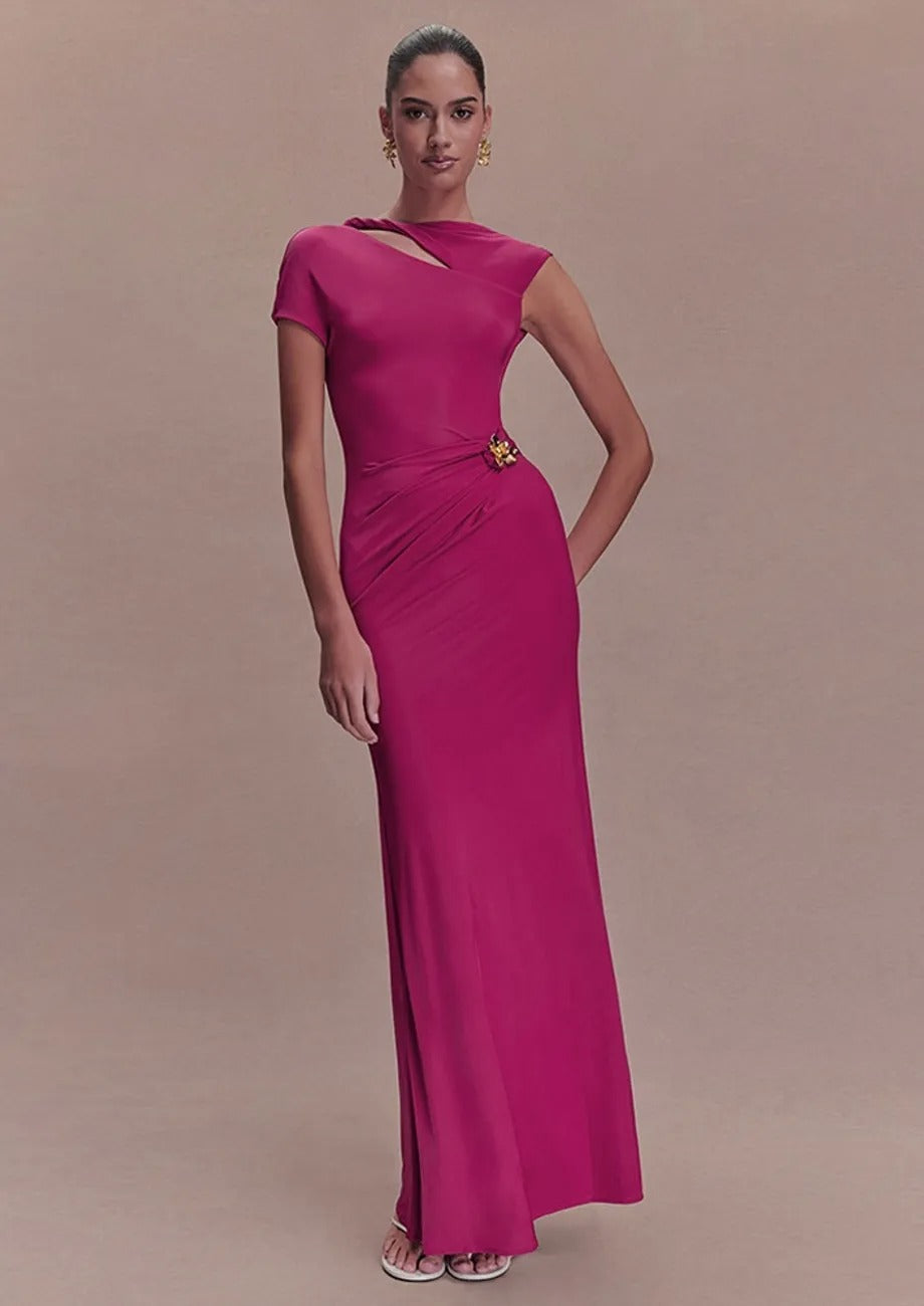 Sheath Cut-out Maxi Dress
