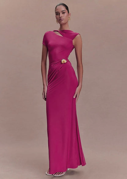 Sheath Cut-out Maxi Dress