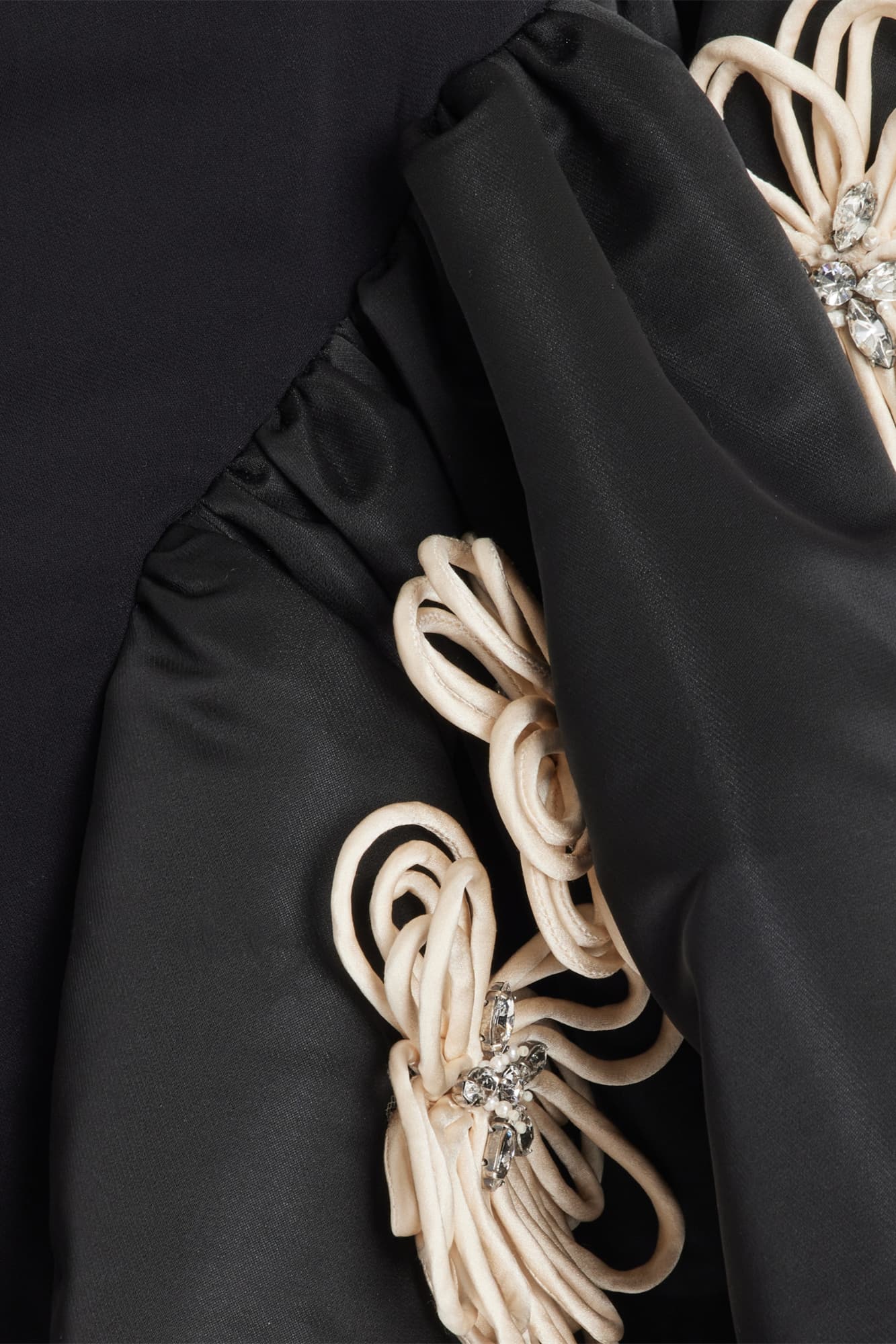 Leona Floral Applique Bandage Mini Dress