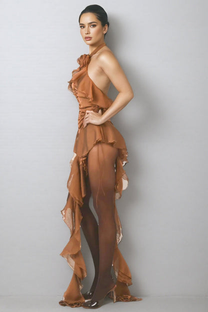 Wayns 3D Floral Sleeveless Maxi Dress