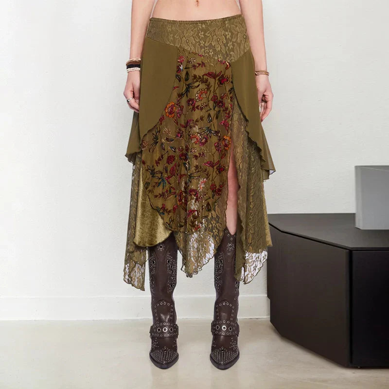 Fairycore Layered Midi Skirt