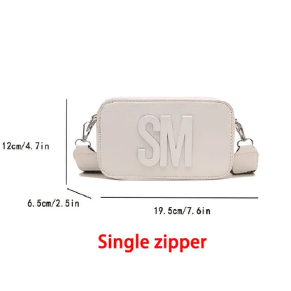 Fashion Leopard Print Letters Crossbody Bag