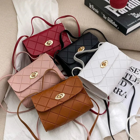 Simple PU Leather Mobile Phone Coin Crossbody Handbag