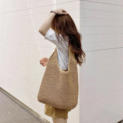 Luxury Solid PU Leather Shoulder Bag