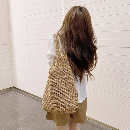 Luxury Solid PU Leather Shoulder Bag