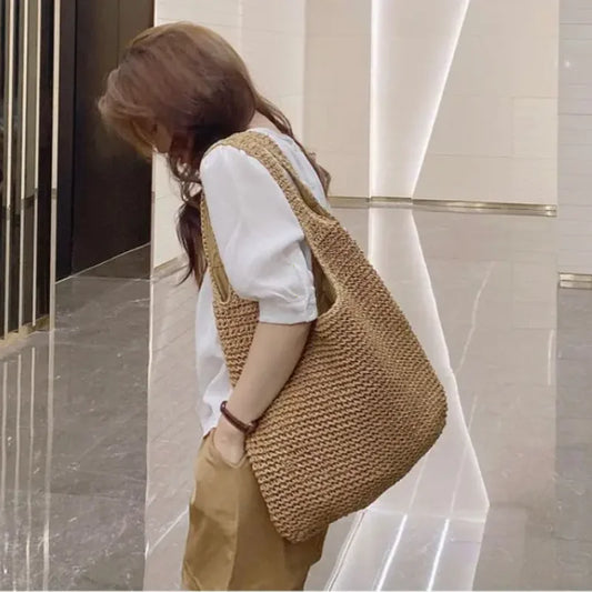 Luxury Solid PU Leather Shoulder Bag