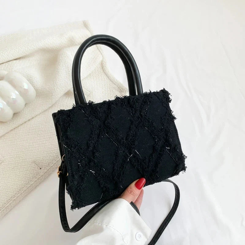 Denim Messenger Bag Summer Trendy Crossbody Handbag