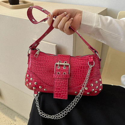 Fashion Y2K Pleated Underarm Shoulder Bag