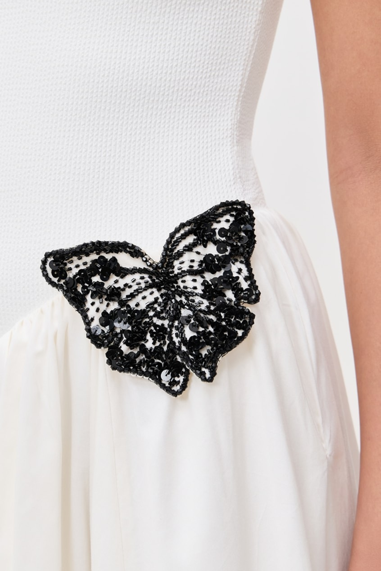 Festus Butterfly Embellished Knit Midi Dress