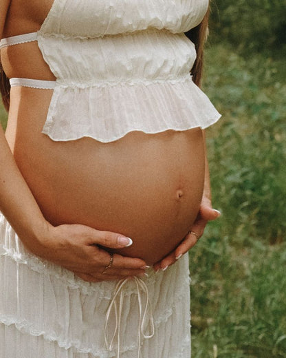 Beatrice | Maternity Bohemian Ruffle Set