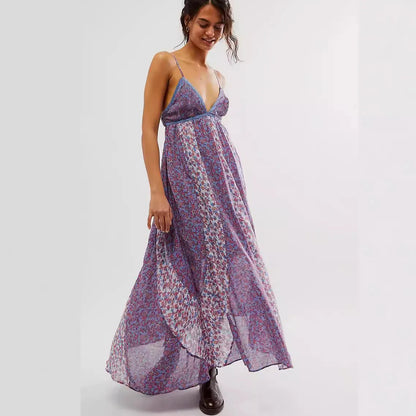 Fine Chiffon Floral Boho Dress