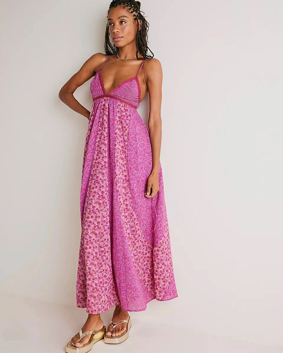 Fine Chiffon Floral Boho Dress