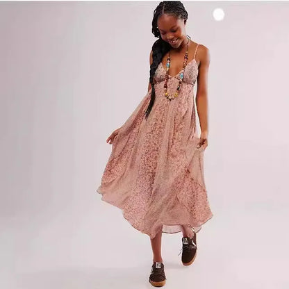 Fine Chiffon Floral Boho Dress