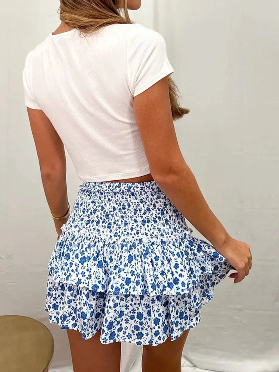 Tiered Ruffled Fairy Style Skirt