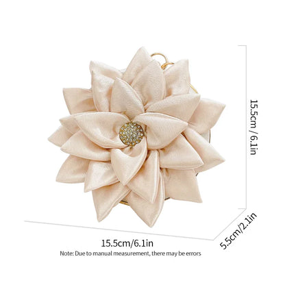 Floral Champagne Tote Wristlet