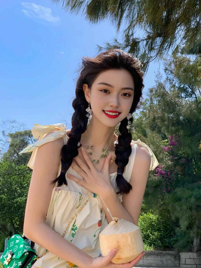 Floral Boho Beach Dress Flowy & Comfortable Summer Maxi