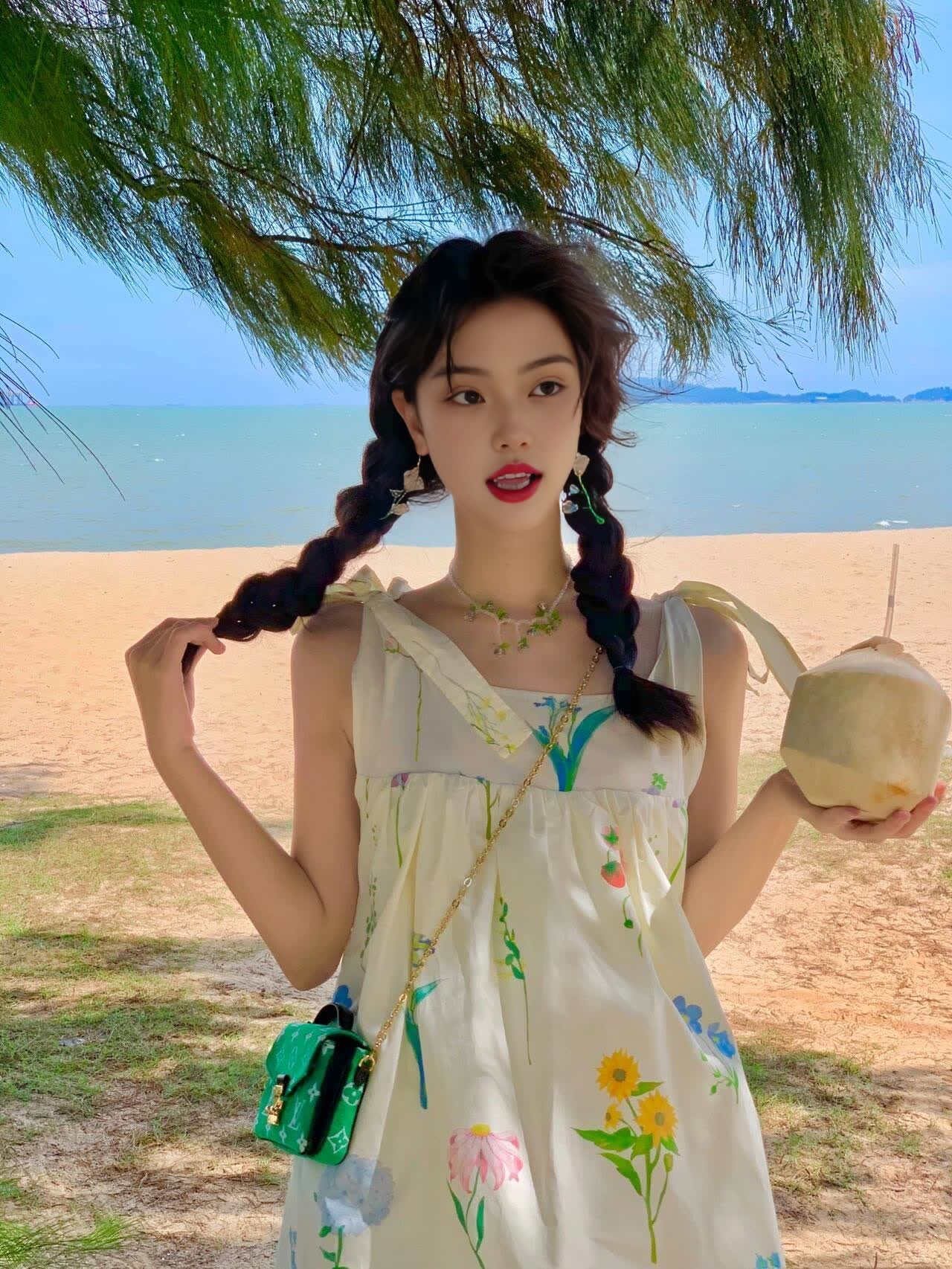 Floral Boho Beach Dress Flowy & Comfortable Summer Maxi