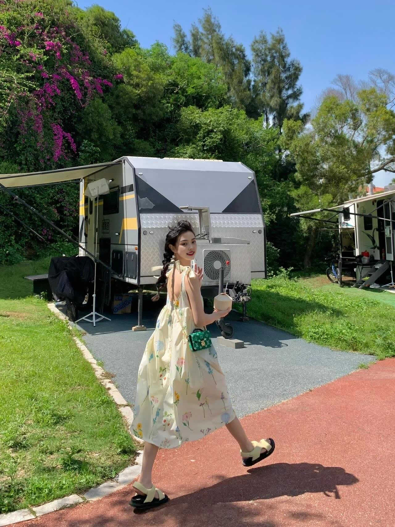 Floral Boho Beach Dress Flowy & Comfortable Summer Maxi