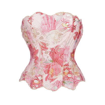 Maci | Lace Tie Corset Top