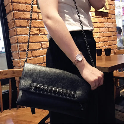 Folding Design PU Leather Clutch Wristlet