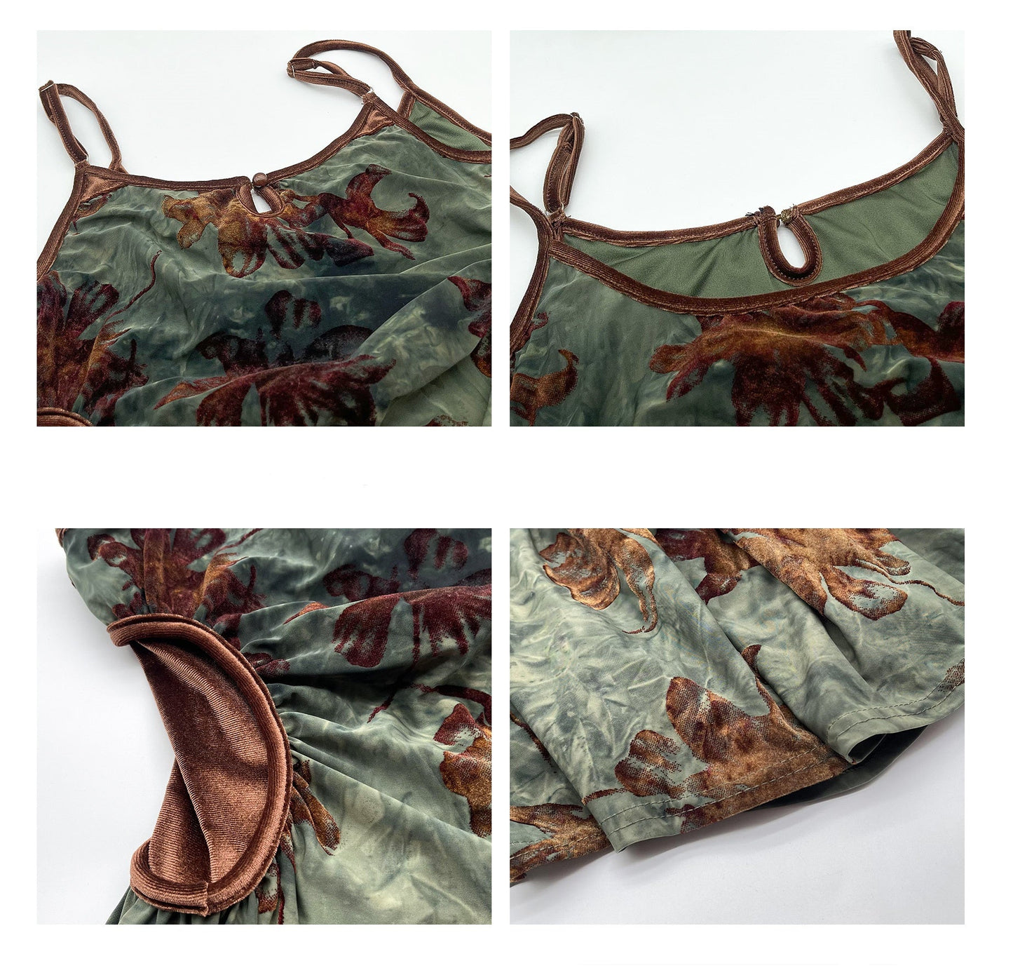 Cheongsam Floral Cami Maxi Dress