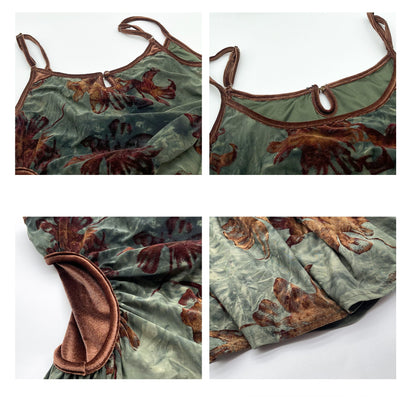 Cheongsam Floral Cami Maxi Dress