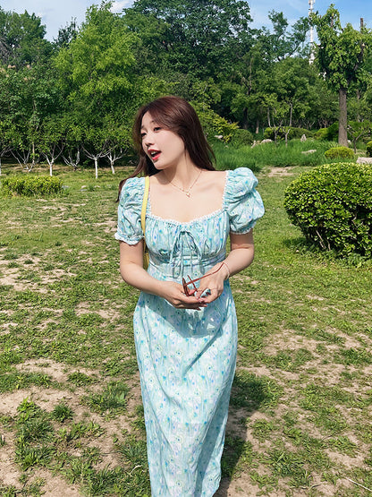 Summer Slimming Floral Maxi Dress Plus Size