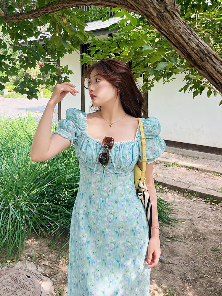 Summer Slimming Floral Maxi Dress Plus Size