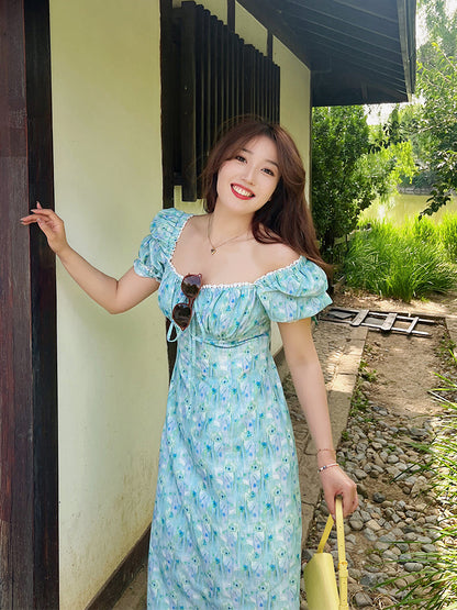 Summer Slimming Floral Maxi Dress Plus Size