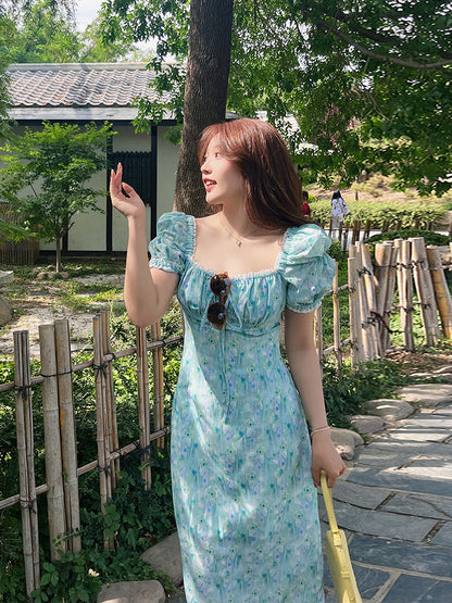 Summer Slimming Floral Maxi Dress Plus Size