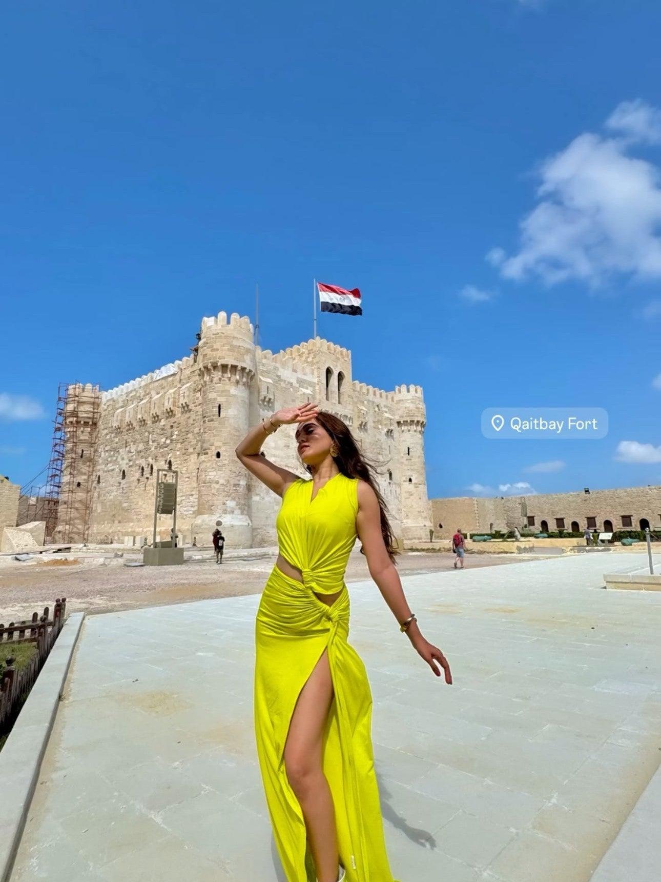 Deep V Neck Hollow Out Cutout Out Slit Slim Maxi Dress