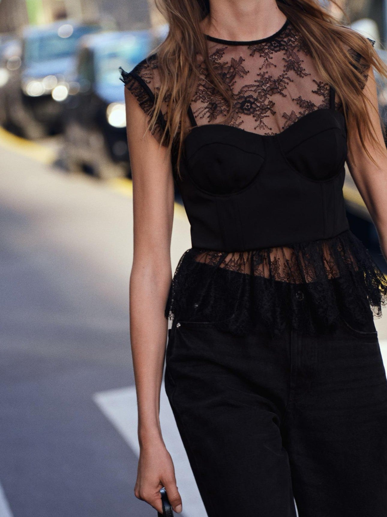 Boning Corset Lace Top